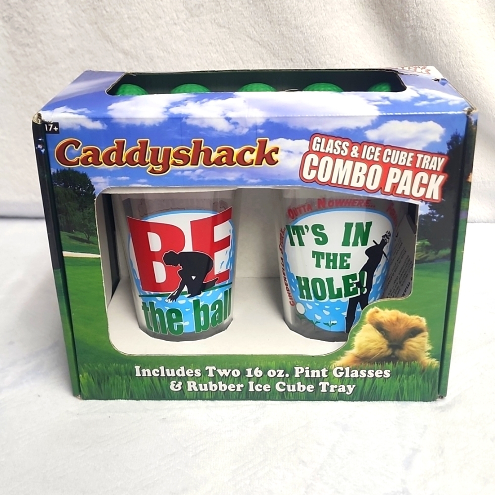 Caddyshack Glass & Ice Cube Tray Combo Pack